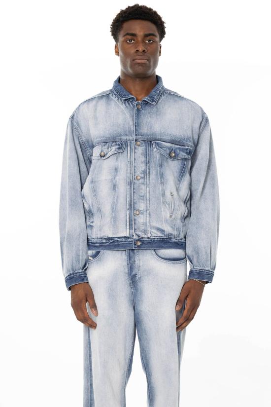 26SS 디젤 D-덴버-Fsi1 트러커 재킷 인 미디엄-라이트 스켈레톤 데님 A23850 09P29 01 Denim