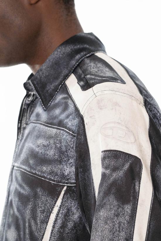 26SS 디젤 Printed viscose front zip closure 자켓 A21016 0BMCZ 9XX - DIESEL