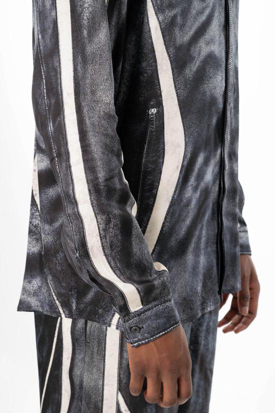 26SS 디젤 Printed viscose front zip closure 자켓 A21016 0BMCZ 9XX - DIESEL