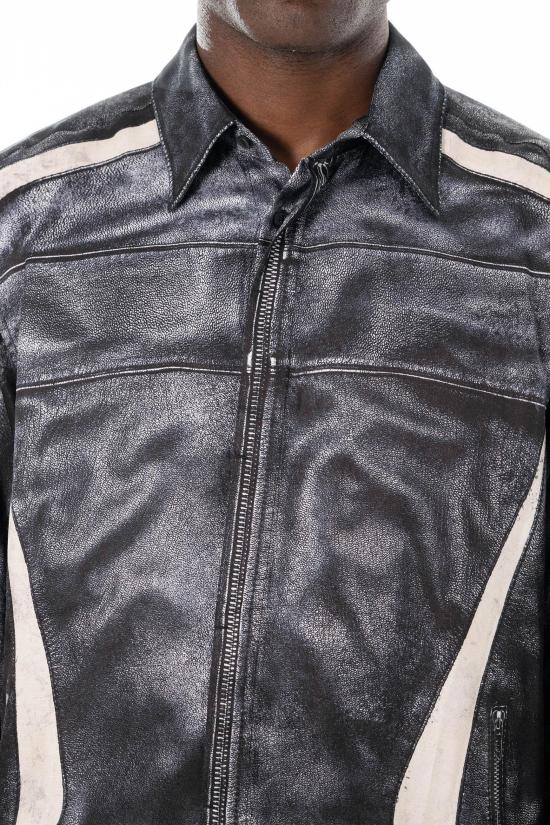 26SS 디젤 Printed viscose front zip closure 자켓 A21016 0BMCZ 9XX - DIESEL