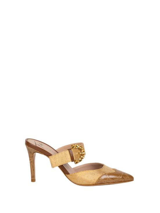 26SS 로베르토 페스타 뮬/슬리퍼 CAMILLAS 1 CAIMAN RAFIANUT