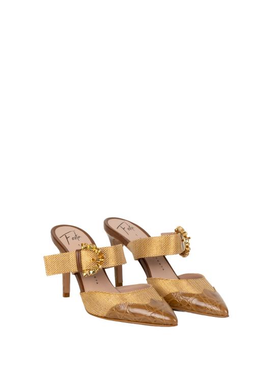 26SS 로베르토 페스타 뮬/슬리퍼 CAMILLAS 1 CAIMAN RAFIANUT - ROBERTO FESTA