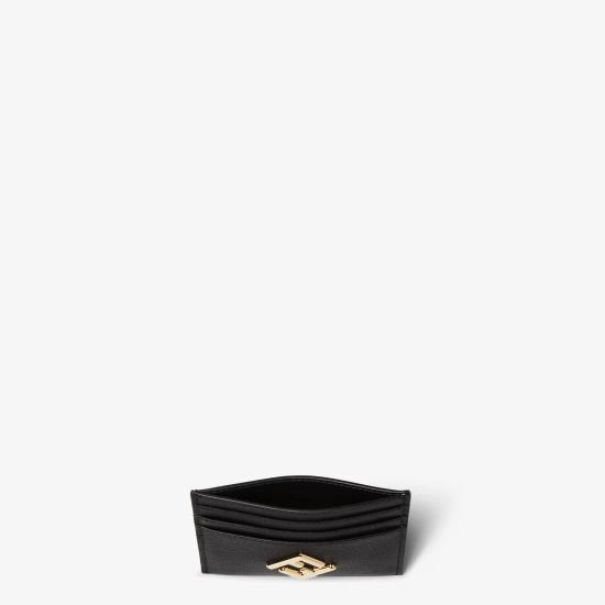 26SS 펜디 FF 다이아몬드 레더 플랫 카드 케이스 8M0445ALV4F0KUR Black - FENDI