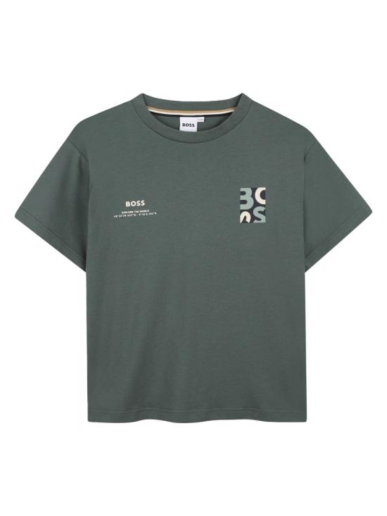 26SS [키즈] 보스 티셔츠 J52974K 68C GREEN