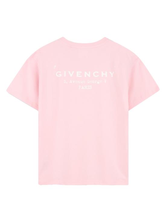 26SS [키즈] 지방시 티셔츠 H31075K 44Z PINK - GIVENCHY