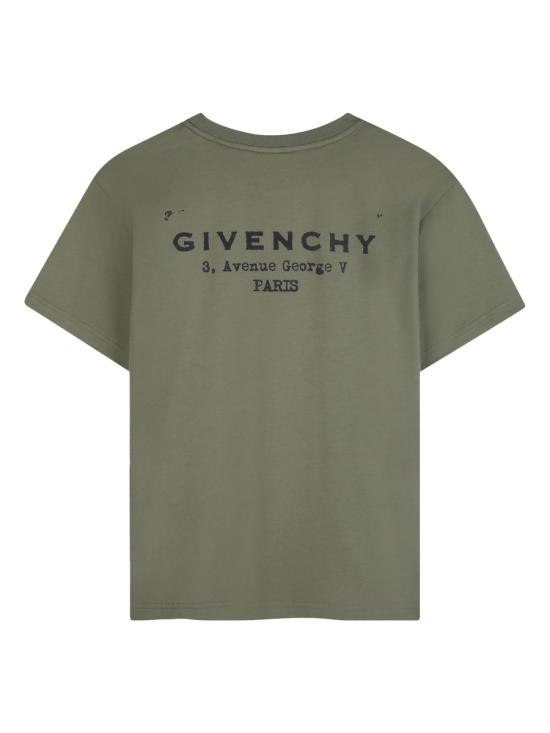 26SS [키즈] 지방시 티셔츠 H31075K 645 BROWN - GIVENCHY