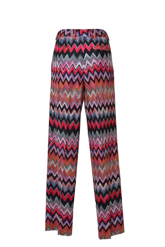 26SS 미소니 스트레이트 팬츠 DS23SI1NBR00O0 S413K Rosa nero - MISSONI