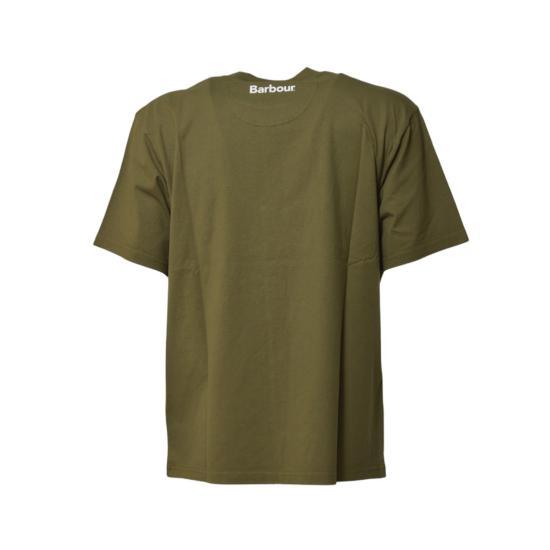 26SS 바버 반팔 티셔츠 MTS1407MTS OL54 Verde - BARBOUR