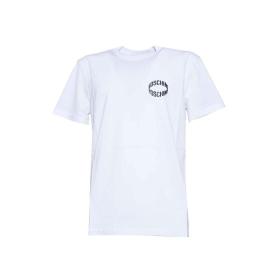 26SS 모스키노 반팔 티셔츠 A07152041 1001 Bianco