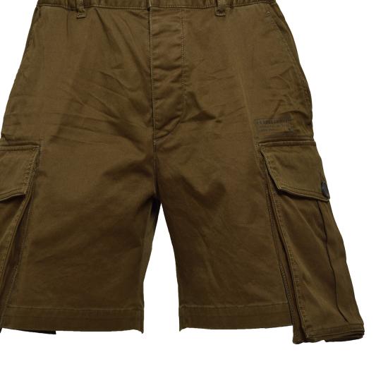 26SS 디스퀘어드2 숏팬츠 S74MU0813S39021 728 Verde militare - DSQUARED2