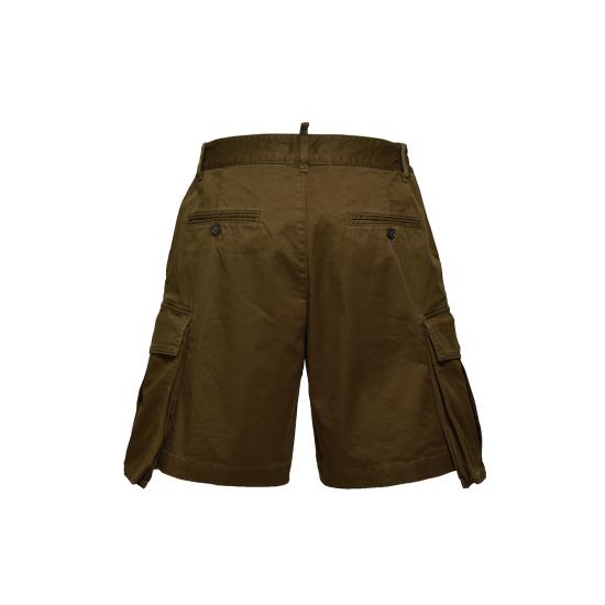 26SS 디스퀘어드2 숏팬츠 S74MU0813S39021 728 Verde militare - DSQUARED2