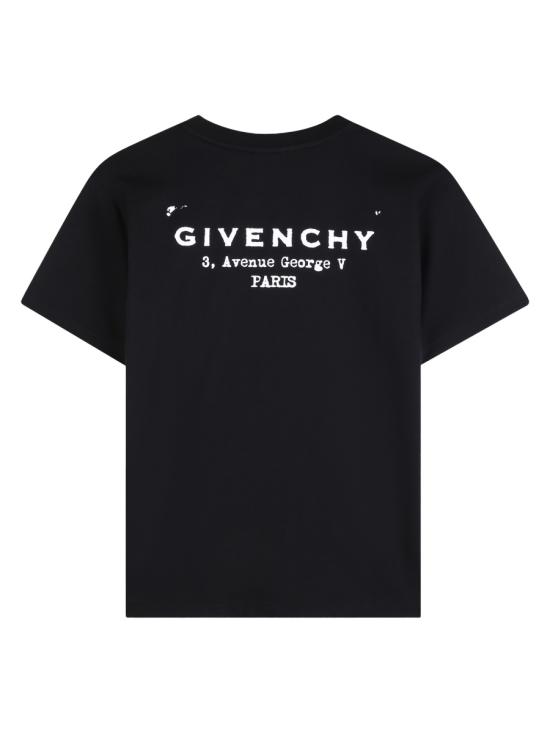 26SS [키즈] 지방시 티셔츠 H31075K 09B BLACK - GIVENCHY