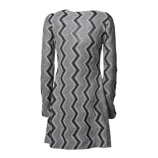 26SS 미소니 미디 원피스 DS24WG3SBK042K S91M5 Nero argento - MISSONI