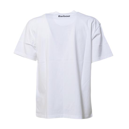 26SS 바버 반팔 티셔츠 MTS1407MTS WH11 Bianco - BARBOUR