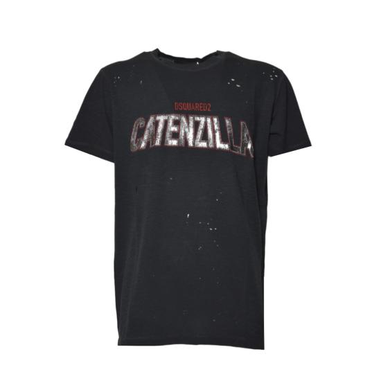 26SS 디스퀘어드2 반팔 티셔츠 S71GD1529S22146 814 Nero rosso