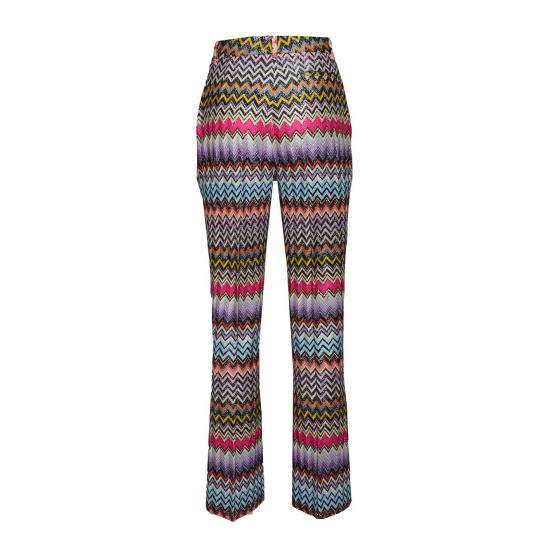 26SS 미소니 스트레이트 팬츠 DS24SI1TBR00YB SM9CI Multicolour nero - MISSONI