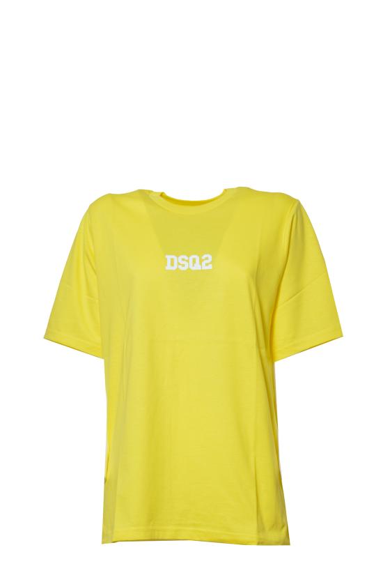 26SS [키즈] 디스퀘어드2 티셔츠 DQ1622D004G DQ205 Giallo - DSQUARED2