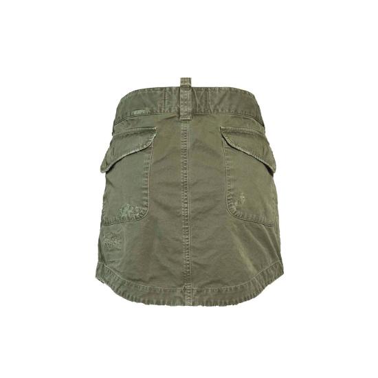 26SS 디스퀘어드2 미디 스커트 S75MA0954S78205 695 Verde militare - DSQUARED2