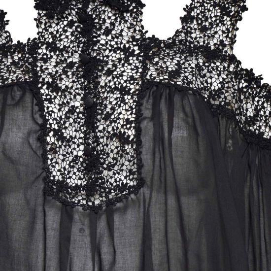 26SS 에르마노 설비노 블라우스 D442K330JBN 95708 Nero - ERMANNO SCERVINO