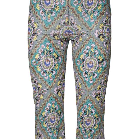26SS 에트로 스트레이트 팬츠 WREA002699IA443 X0831 Verde multicolour - ETRO