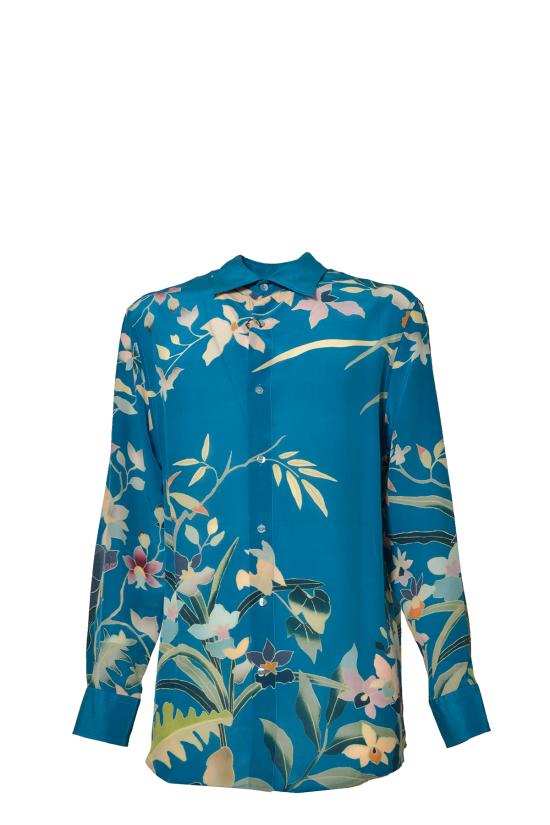 26SS 에트로 긴팔 셔츠 1K8704782 250 Blu - ETRO