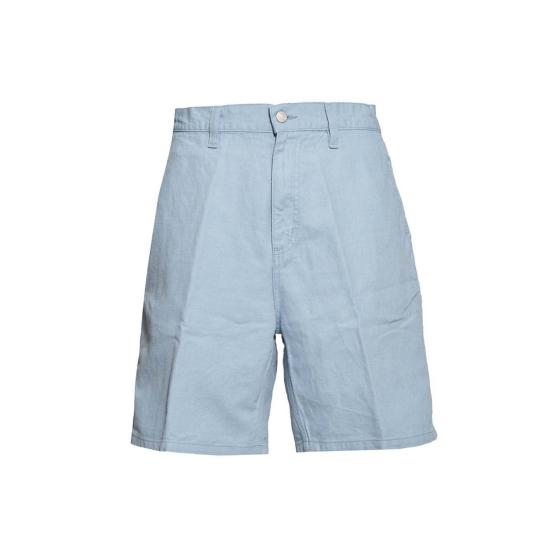 26SS 칼하트 WIP 월터 싱글 니 쇼츠 I033583 0W902 Azzurro - CARHARTT WIP