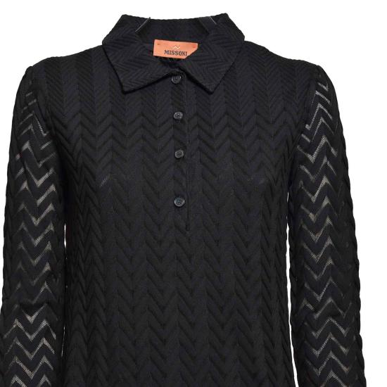 26SS 미소니 미디 원피스 DS24WG0LBR00JE 93911 Nero - MISSONI