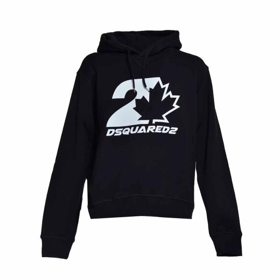 26SS 디스퀘어드2 후드 티셔츠 S74GU0728S25516 900 Nero - DSQUARED2