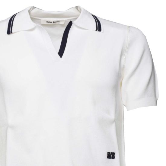 26SS 웨일즈보너 폴로 티셔츠 WA24KN14VI03000 WHITE Bianco - WALES BONNER