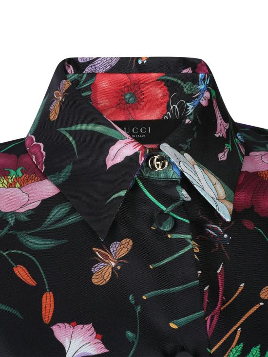 26SS 구찌 플로라 실크 트윌 셔츠 864570 ZAUU81066 - GUCCI