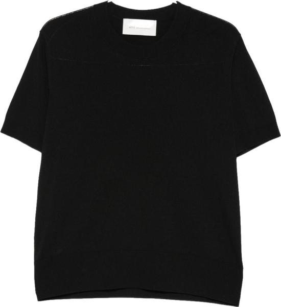 26SS 아미 스웨터 HKS862 KN0159 001 BLACK DOM
