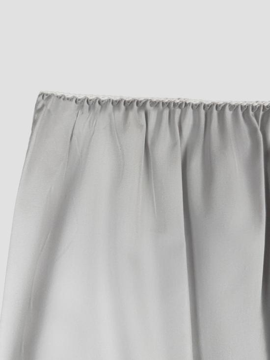 26SS 리에르 롱 스커트 UWR3PPL LGY POP LIGHT GREY POPELINE - RIER