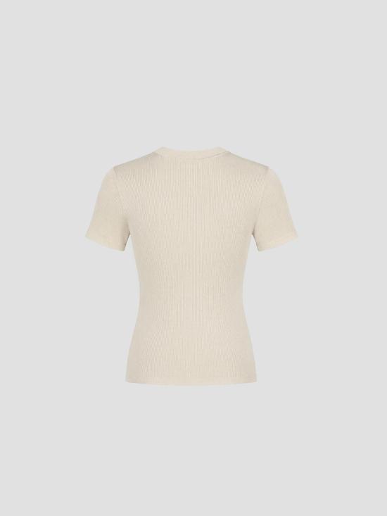 26SS 리에르 반팔 티셔츠 KNW66FRS WHITE KNIT - RIER