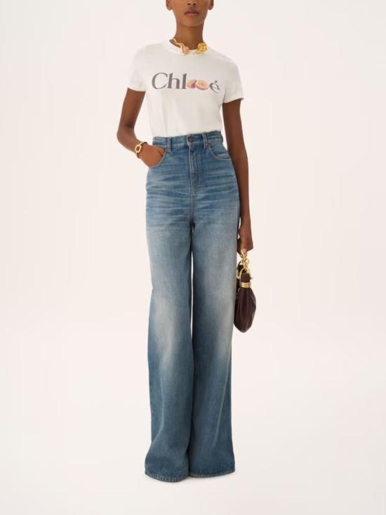 26SS 끌로에 반팔 티셔츠 CH26SJH08197 101 Bianco - CHLOE
