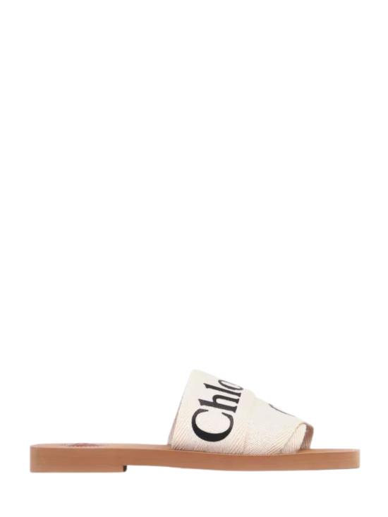 26SS 끌로에 우디 플랫 뮬 CHC22U188Z3 101 White