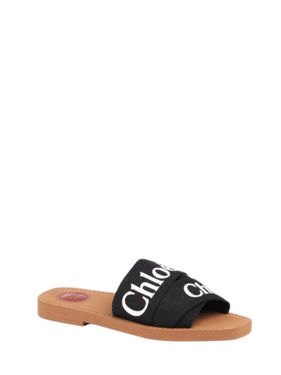 26SS 끌로에 우디 플랫 뮬 CHC22U188Z3 001 Nero - CHLOE