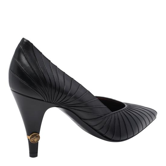 26SS 베르사체 힐/펌프스 1023837 1A176231B55J Black gold - VERSACE