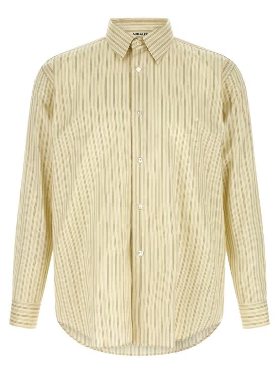 26SS 오라리 긴팔 셔츠 A26SS01CSIVORYSTRIPE Neutrals