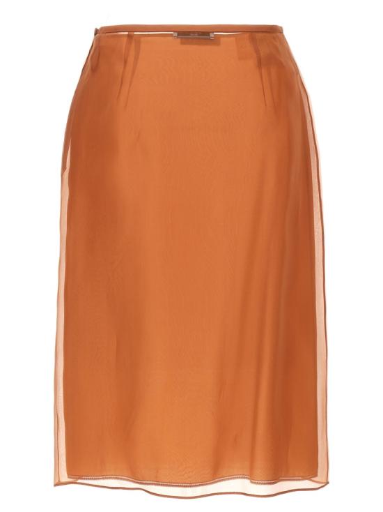  프라다 미디 스커트 P123JSOOO1344F0033 Orange - PRADA