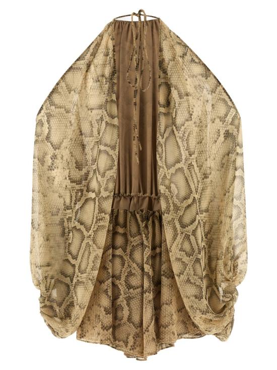 26SS 안다마네 점프수트 T190171BTNP264NATURALPYTHON Brown - ANDAMANE