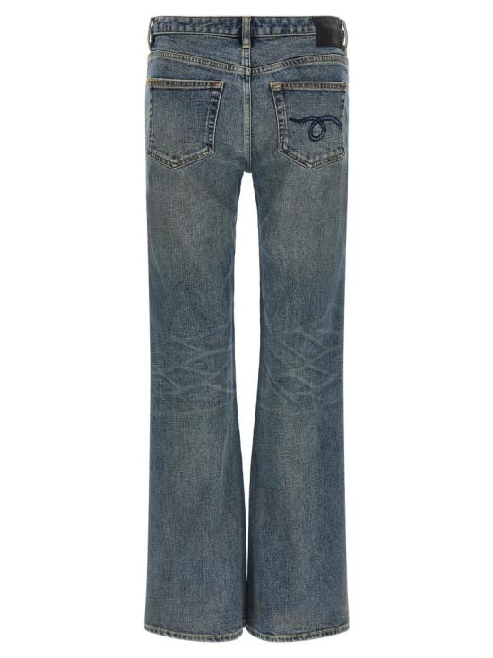 26SS 알13 데님 R13WD090D378AGLADEBLUESTRETCH Grey - R13