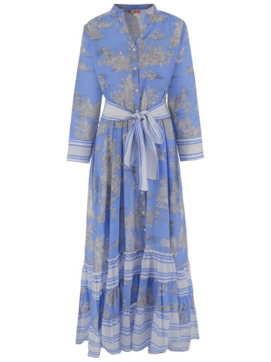 26SS Pep's Cannes 롱 원피스 NEWTOILE03BLUEGREY Blue