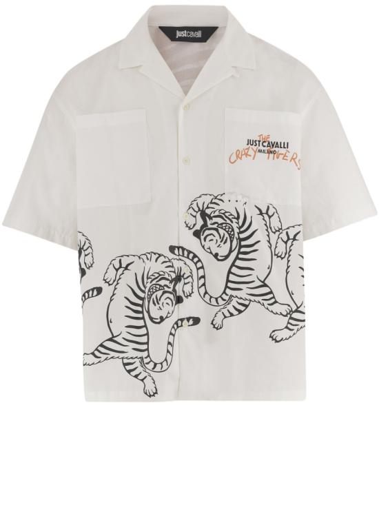 26SS 저스트까발리 반팔 셔츠 80OALF03CNF03004 White