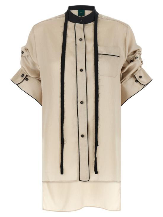 26SS 제지아 블라우스 MJD1027J0466MOUSSECRINKLE Neutrals