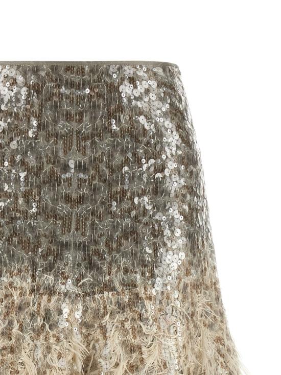 26SS 브루넬로 쿠치넬리 롱 스커트 MQ985G4019C9593 Neutrals - BRUNELLO CUCINELLI