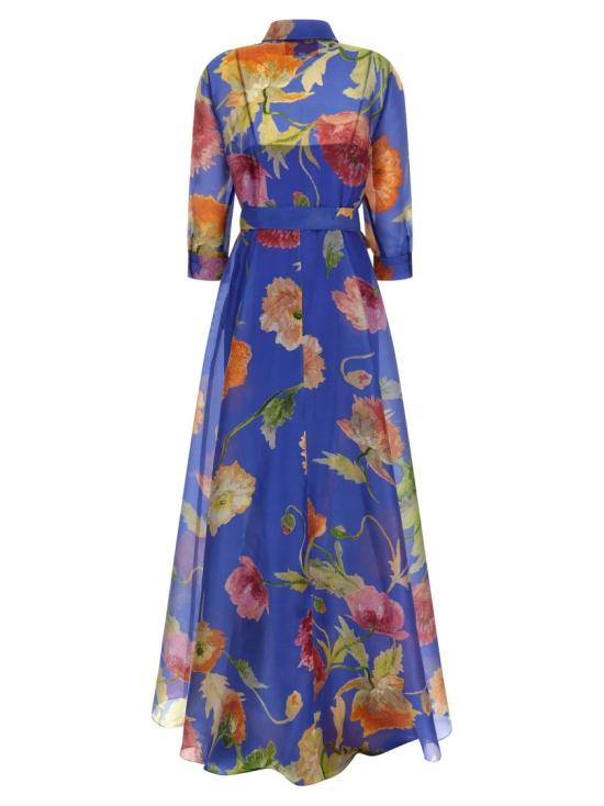 26SS 캐롤리나 헤레라 롱 원피스 R2611N721PRG475 Blue - CAROLINA HERRERA