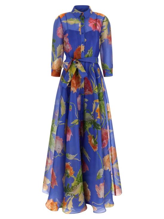 26SS 캐롤리나 헤레라 롱 원피스 R2611N721PRG475 Blue