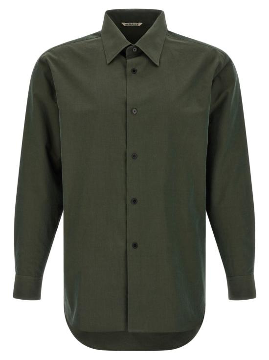 26SS 오라리 긴팔 셔츠 A26SS01FHDARKOLIVE Black