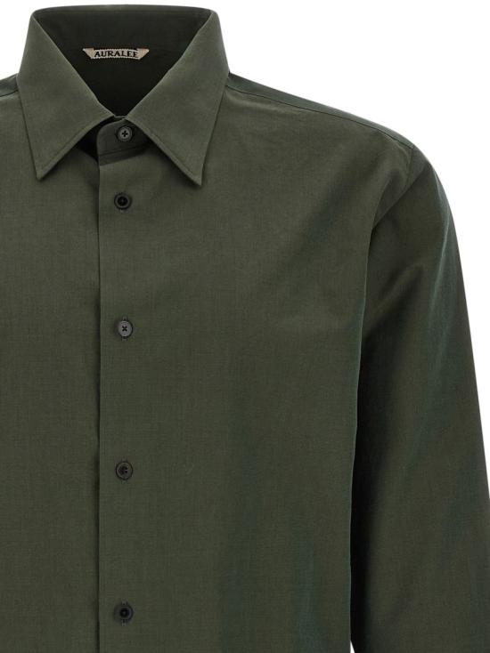 26SS 오라리 긴팔 셔츠 A26SS01FHDARKOLIVE Black - AURALEE