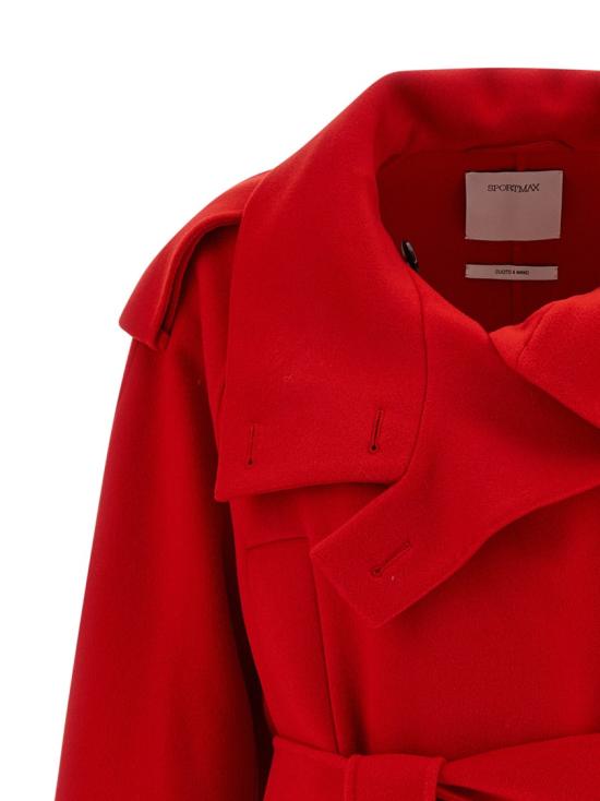 26FW 스포트막스 YOLE 울코트 2522016063600015 Red - SPORTMAX